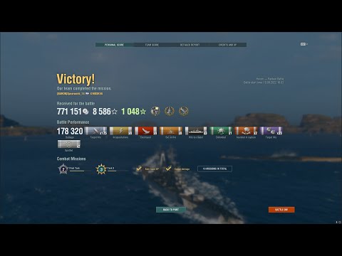 World of Warships Ranked - Moskva - 4 Kills - No Commentary