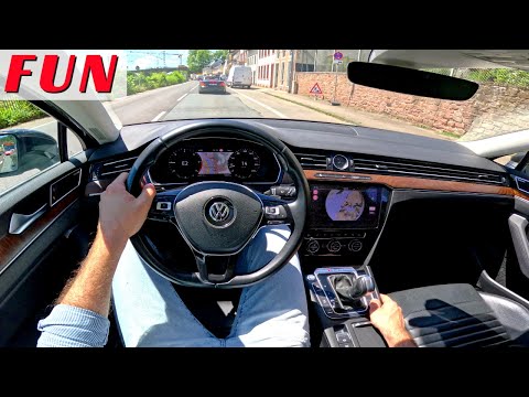 2017 VW Passat Variant 4Motion [2.0 TDI - 239 HP] POV Test Drive | 0-100 Acceleration