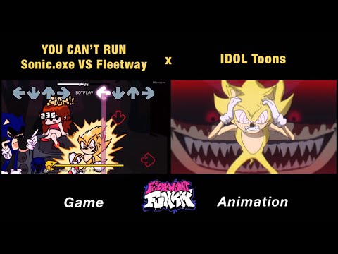 YOU CAN’T RUN Sonic.exe VS Fleetway Sonic | GAME x FNF Animation