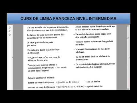 Curs de limba Franceza Intermediari (tema+vocabular) - Lectia 25