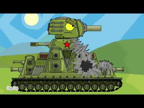 KV-44M HomeAnimations VS KV-44M2 Part 2 - Cartoons about tanks