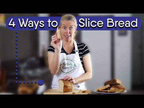 How to slice homemade bread 4 different ways!!! | Not Only Carrots vegan cooking show