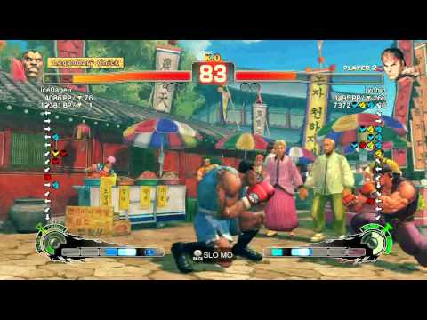 SSF4 AE Balrog (ice0age r) vs. Ryu (jyobin) Xbox LIVE Japanese Ranking Match