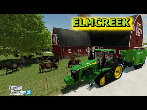 Zakup I Karmienie Krów Elmcreek Farming Simulator 22 gameplay pl #40