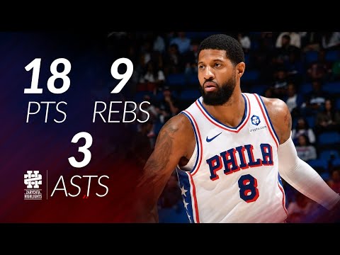 Paul George 18 pts 9 rebs 3 asts vs Magic 25/26 season