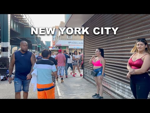 New York City’s Largest Illegal Street Market :Roosevelt Avenue Queens New York City - Day & Night