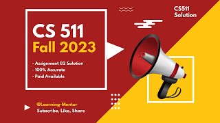 Download the video "CS511 assignment 2 solution fall 2023 | Cs511 assignment 2 100% correct solution"