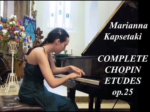 Chopin 12 Etudes op.25 (Complete) - Marianna Kapsetaki - Live Piano Recital in Oxford [HD]