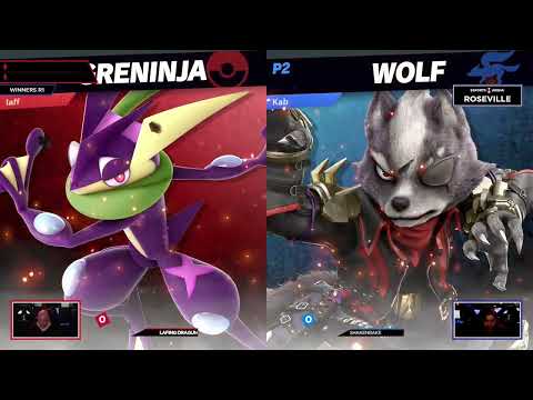 Lafing Dragun (Greninja) vs ShakeNBake (Wolf) - Super Smash Tuesdays #27 @ Esports Arena Roseville W