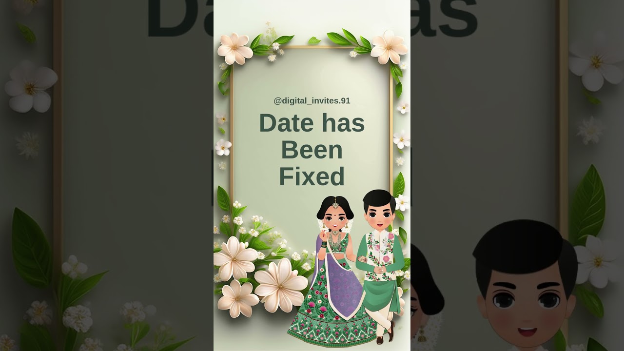 Festive Gold Event Announcement Card