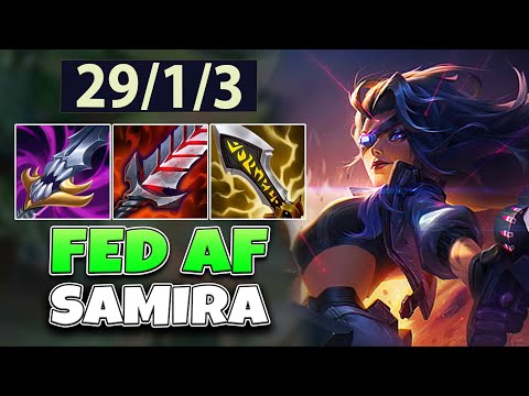 Rank 1 Samira Annihilates Bot Lane 🤯