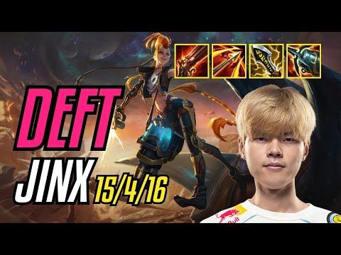 DEFT - JINX vs SAMIRA ADC - KR CHALLENGER - PATCH 11.8