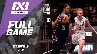 Canada 🇨🇦 vs Springfield 🇺🇸 | Full Game | FIBA 3x3 Women's Series Springfield Stop 2024