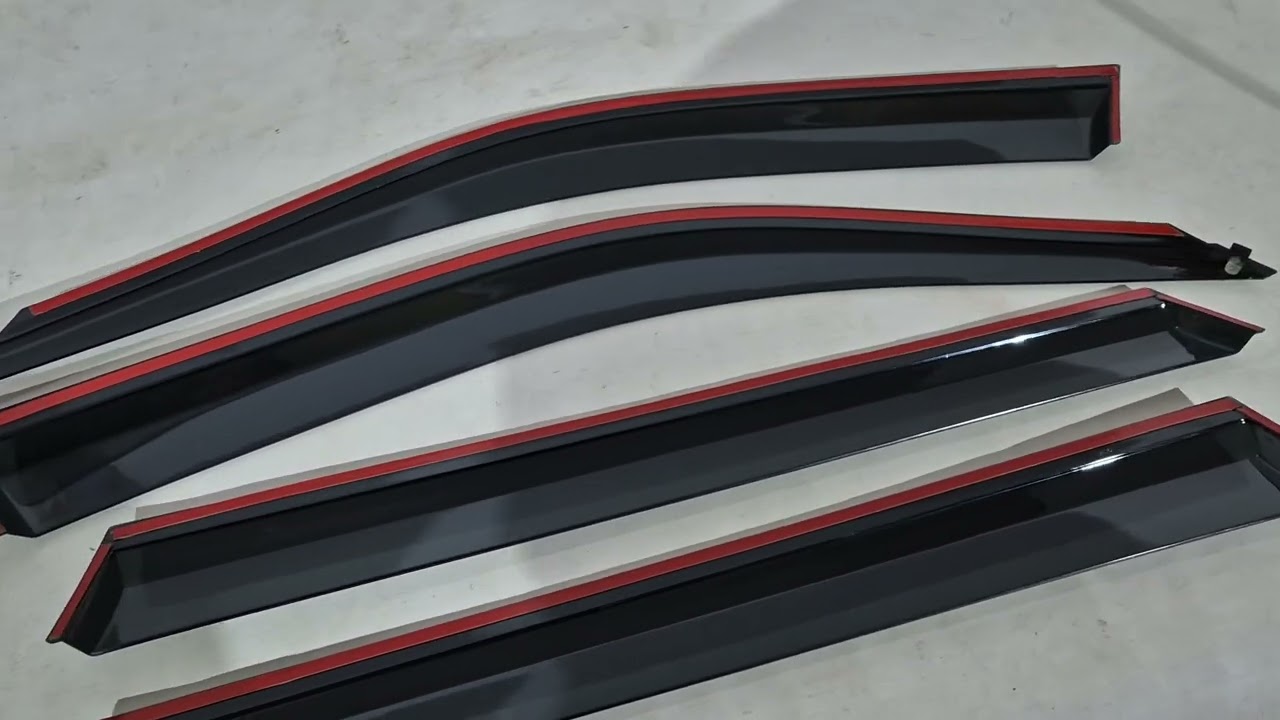 BMW X5 F15 2013-2018 рр. Вітровики з хромованим молдингом Niken Luxury (4 шт) Video 1