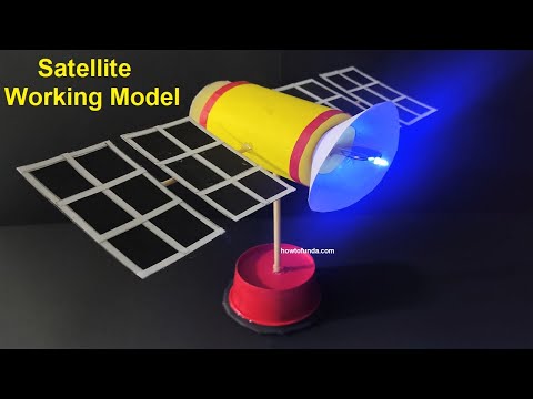 Geostationary satellite working model science project for exhibition diy innovative howtofunda