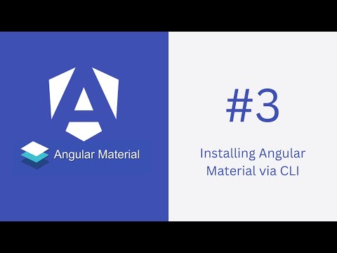 Installing Angular Material Via Cli
