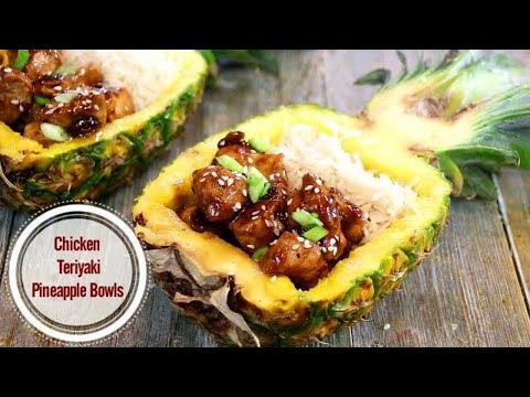 Chicken Teriyaki Pineapple Bowls