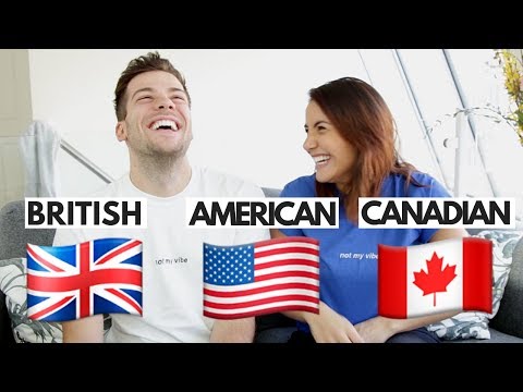 イギリス人VSアメリカ人VSカナダ人の英語 (BRITISH VS AMERICAN VS CANADIAN ENGLISH )