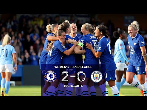 Chelsea Women 2-0 Manchester City Women | WSL Highlights