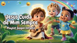 Jesus Cuida de Mim Sempre: Playlist Gospel Infantil 💙✨ BIBLIATOON
