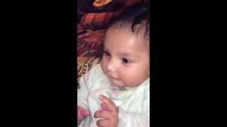 hispanic baby going from laughing to serious face a couple of times its REALLY funny HAVE 2 WATCH