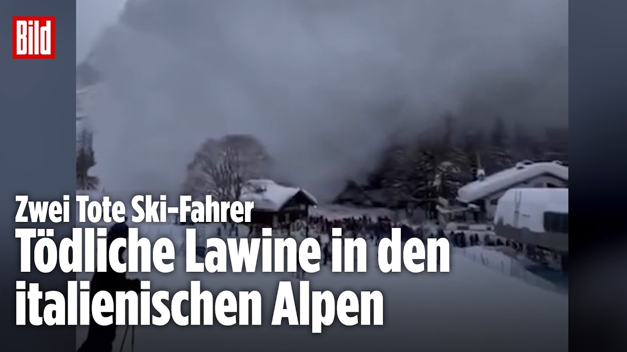 Lawine überrascht Ski-Fahrer: Zwei Tote in den italienischen Alpen