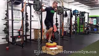 Chain Step Ups + Plyo Jumps