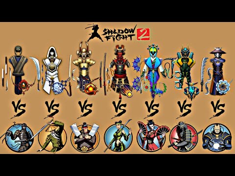 Random Equipment Sets vs All Bosses || Shadow Fight 2