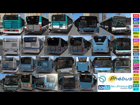 Omsi 2 IDFM: Compilation réseau fictif RATP + Phébus + SQYBUS + Transdev