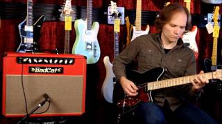 Video thumbnail for 2015 Bad Cat Hot Cat 30 1x12 combo amp Quick Demo by Matt's Music Center