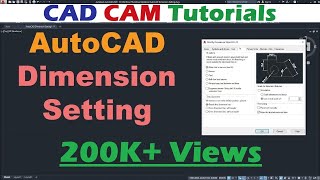 AutoCAD Dimension Setting | AutoCAD Dimension Style Manager Command Tutorial Complete
