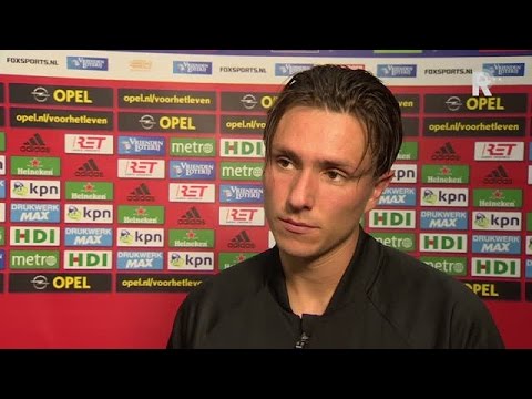 Steven Berghuis na afloop van Feyenoord - Excelsior