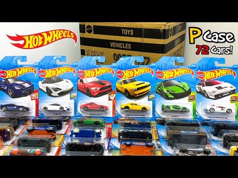 Unboxing Hot Wheels 2018 P Case 72 Car Assortment!