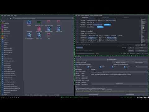 ArcoLinux : 2286 Changing the icons in polybar - use font-manager - awesome font - MUTE