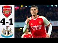 Arsenal vs Newcastle 4-1 - All Goals and Highlights - 2024 🔥 HAVERTZ