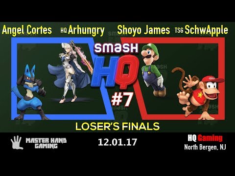 SmashHQ 7 - Angel Cortes + HQ | Arhungry + TSG | SchwApple + Shoyo James - Loser's Finals