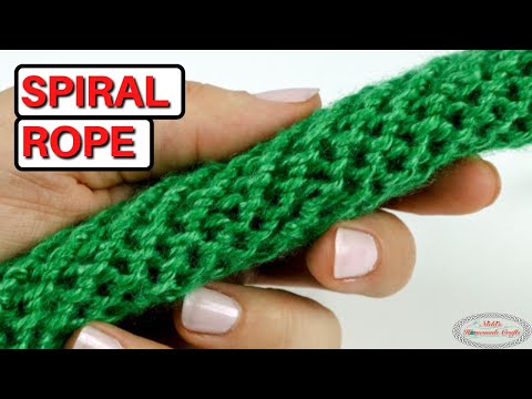 How to: Crochet SPIRAL ROPE - Easy and Detailed