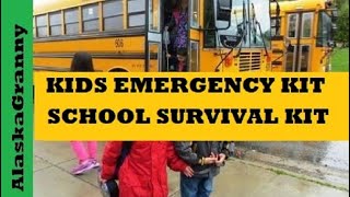 DIY Kids Emergency Kit  - School Survival Kit - Prepping With Kids