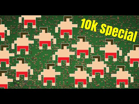 10,000 People Fight To The Death In A MASSIVE Battle Royale! (10k special) - WorldBox
