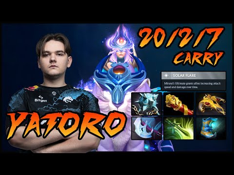 Yatoro Mirana Carry | Beyond Godlike Insane Damage vs. Collapse & Gunnar - Dota 2 Gameplay