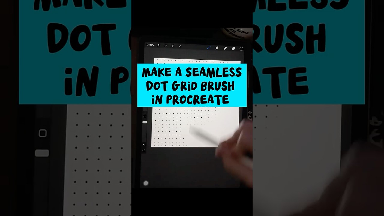Make a Seamless Dot Grid Brush in Procreate #procreatetips #procreate #procreatetutorial