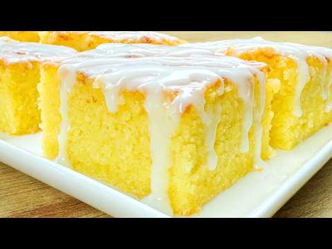 Try this Amazing Lemon Cake Recipe - So Easy to make! Lemon Drizzle Cake