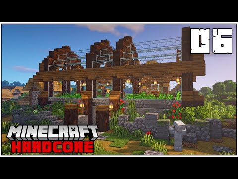 THE VILLAGER GREENHOUSE!!! - Minecraft Hardcore Survival  - Episode 6