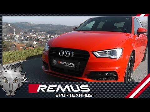 🔴 Audi A3 Quattro Type 8V 🔴 with REMUS cat-back sport exhaust system