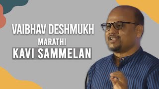 Vaibhav Deshmukh at Marathi Kavi Sammelan | Jashn-e-Adab Cultural Kaarvan Pune 2024
