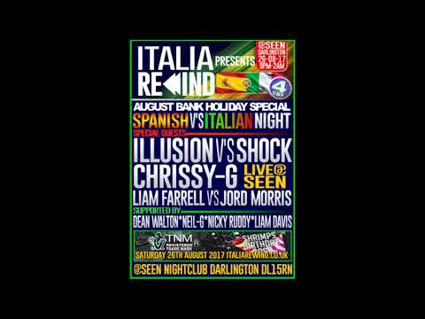 ITALIA REWIND BANK HOLIDAY SPECIAL SAT 26TH AUG 2017
