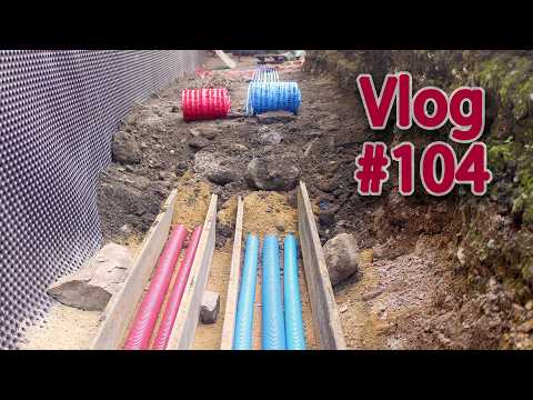 Laying Underground Utility Pipes – Renovation Vlog #104