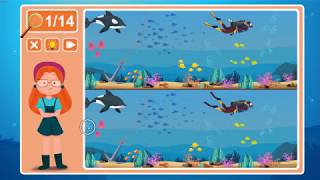 Viki Spotter: Undersea, Level 16 Walkthrough, 1080p/60FPS.