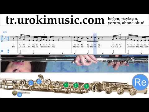 Flüt dersleri Martin Garrix feat Khalid - Ocean Notalar Eğitim um-i723