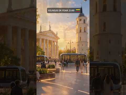 VILNIUS IN 2100 🇱🇹🚀 | Is This the Future of Lithuania? #Shorts